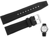 Oryginalny czarny pasek silikonowy z napisem Hilfiger do zegarka Tommy Hilfiger 1790919 szerokość 22 mm